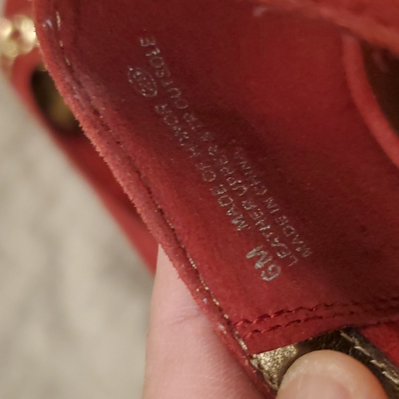 Aerosoles Heelrest Red Peep Toe Shoes 6M - Picture 7 of 7